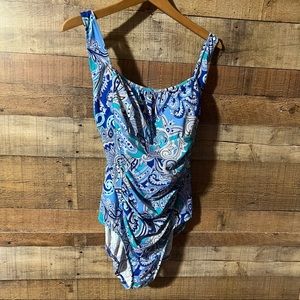 Shape Solver Tummy Control Swim Suit Woman’s 18 NWT